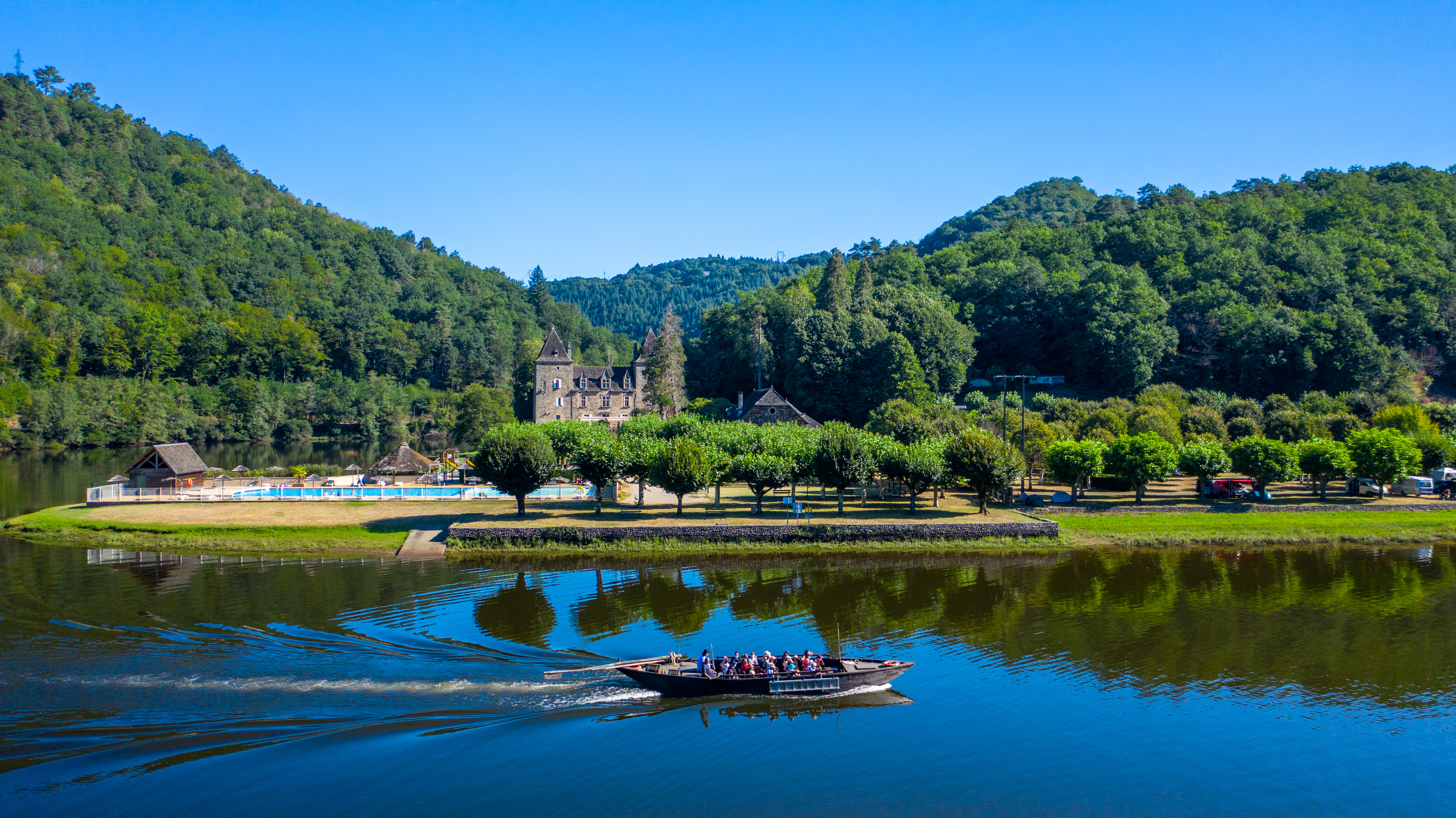 Balade en gabare en Dordogne