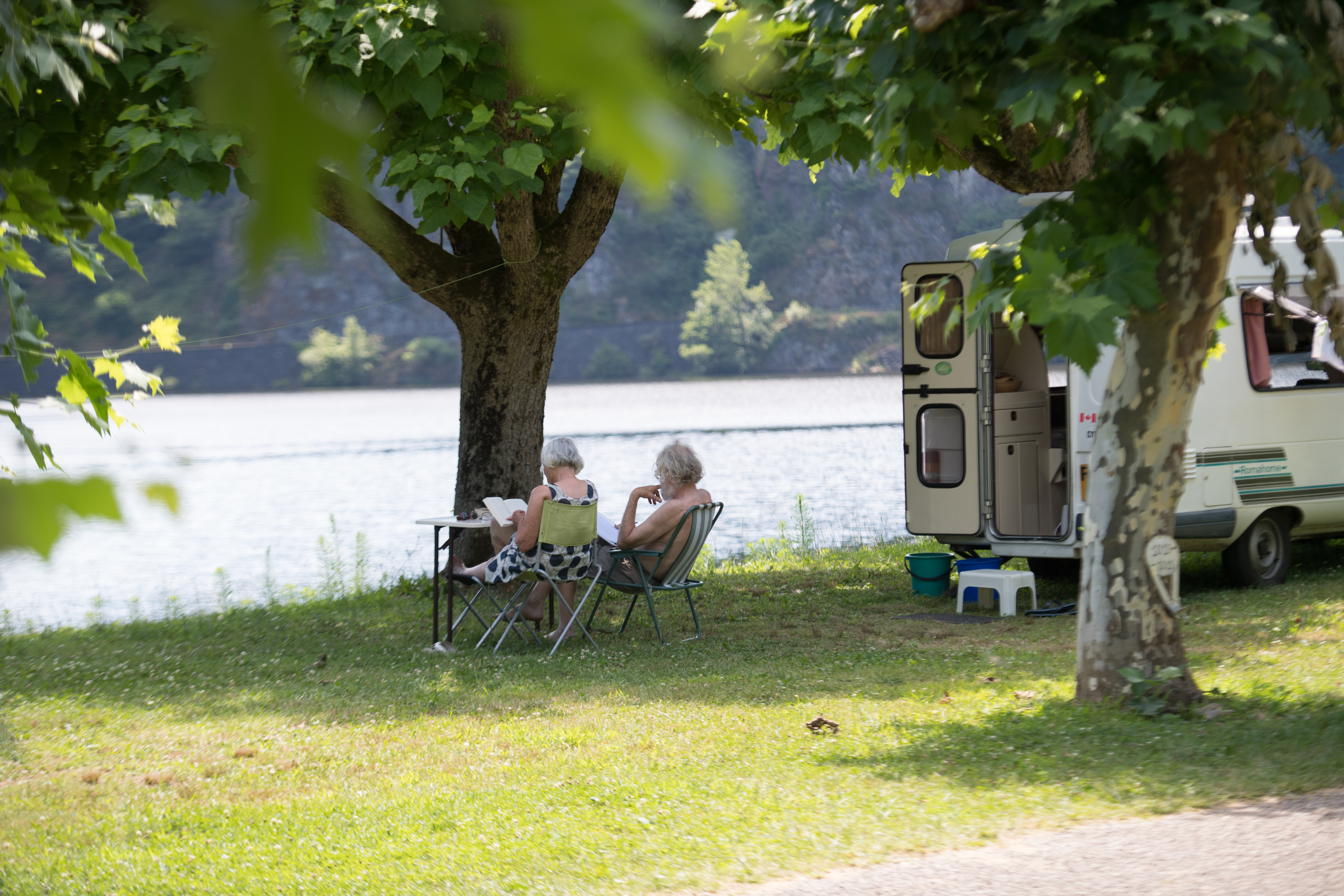 Camping avec emplacement et vue sur la Dordogne