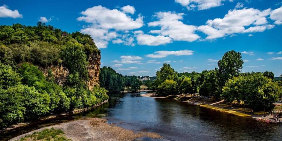 Camping au bord de la Dordogne